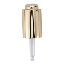 silver aluminum botton press dropper for dropper bottle